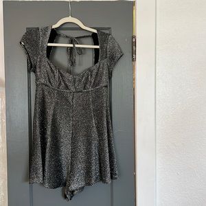 Silver Urban Outfitters Romper